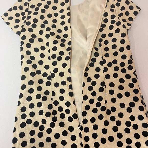 J. Crew Polka Dot Short Sleeve Shift Mini - Midi Dress - Picture 11 of 14